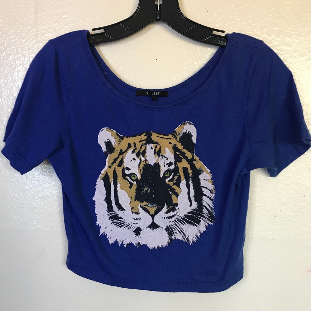 Tiger crop top